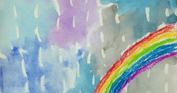 Радуга акварель