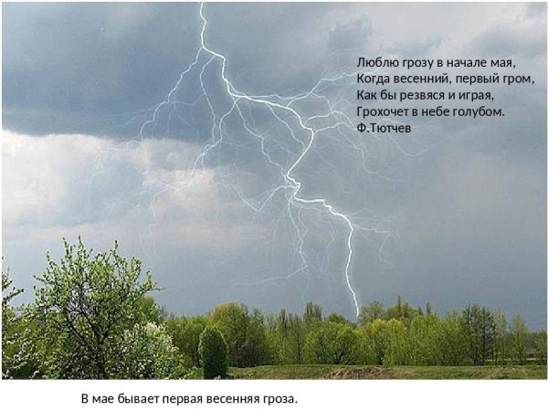 Весенняя гроза (люблю грозу в начале мая)