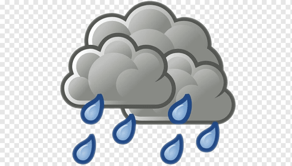 Туча с каплями