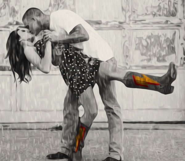 Парень красиво танцует