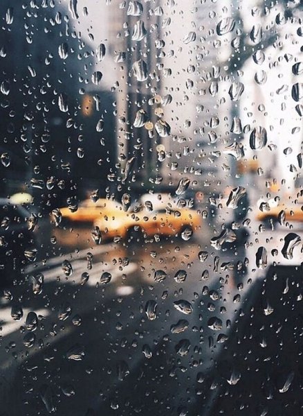 Капли на окне