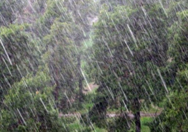 Сильный ветер дождь град