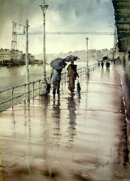 Jose Luis Lopez. Акварель