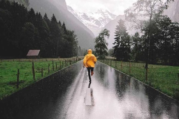 Бег под дождем