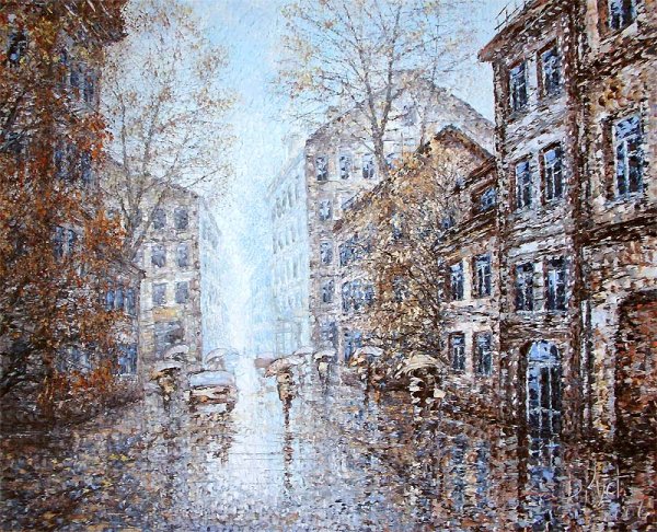 Дмитрий Кустанович городские пейзажи