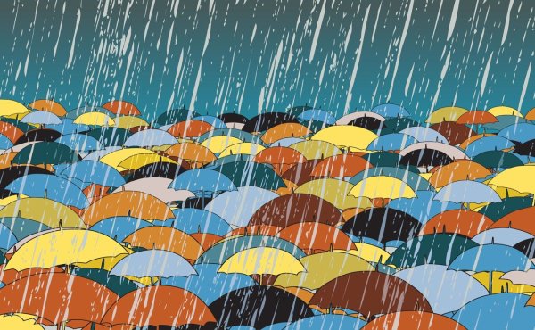 Дождь иллюстрация