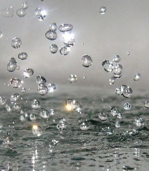 Крупные капли дождя