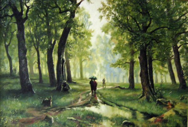 И.Шишкин. Дождь в Дубовом лесу. 1891г.