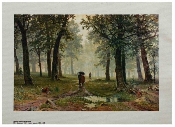 Дождь в Дубовом лесу 1891 Шишкин