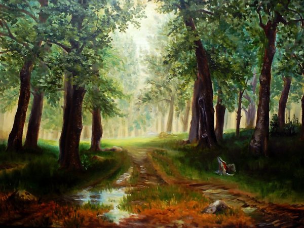 Дождь в Дубовом лесу Шишкин