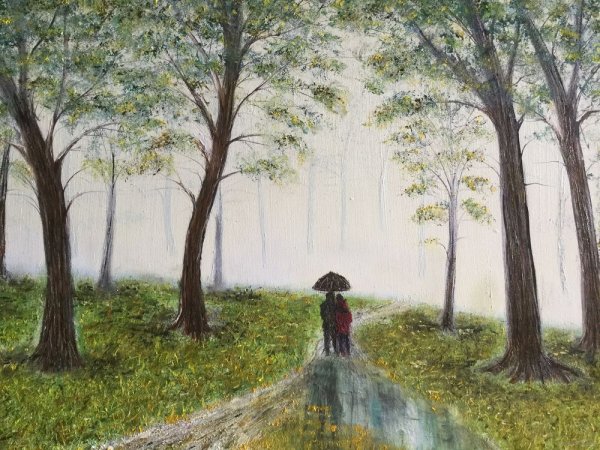 Дождь в Дубовом лесу