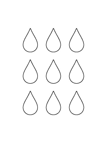 Трафарет капельки