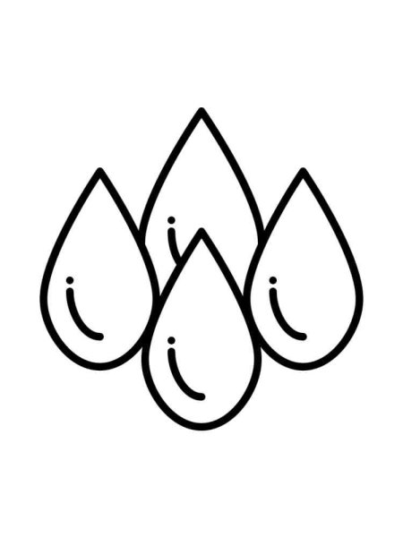 Капля воды контур