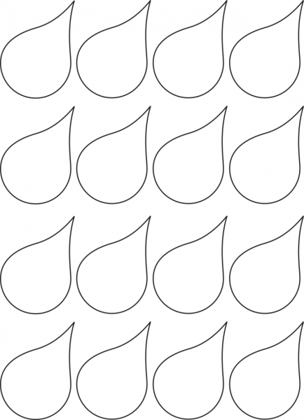 Капелька раскраска для детей