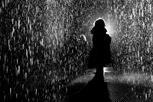 Девушка под дождем