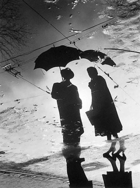 Дождь силуэт