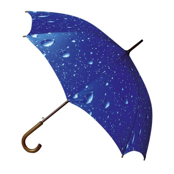 Зонт с каплями дождя