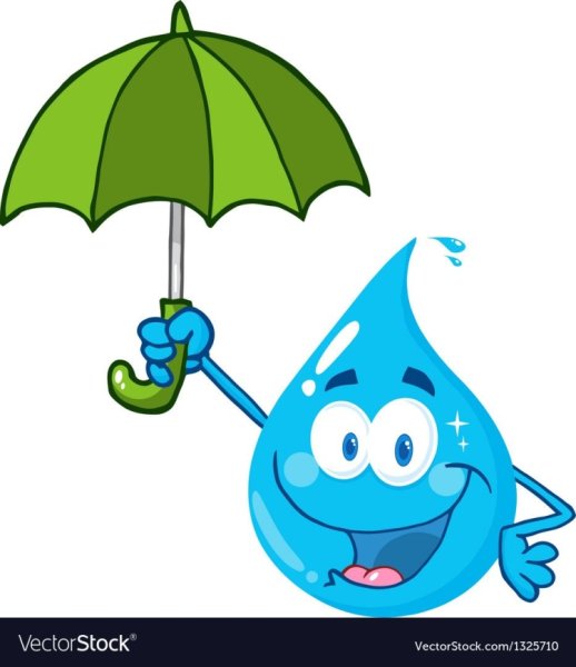 Капелька с зонтиком