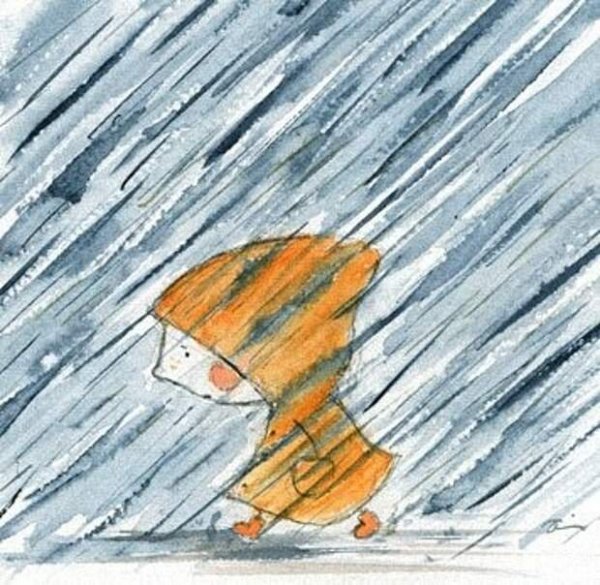 Рисование грустный дождик