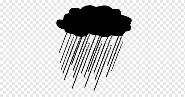 Дождь туча силуэт