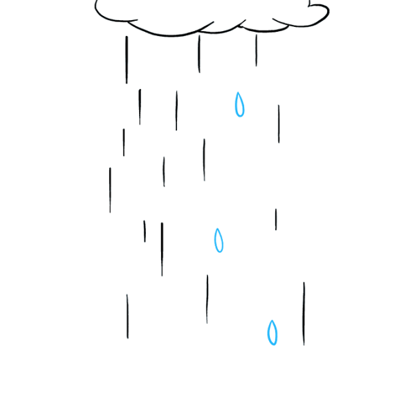 Рисование дождик