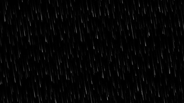Дождь на черном фоне