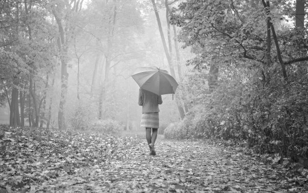 Девушка с зонтом