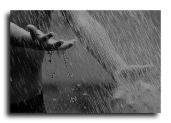 Две руки под дождем