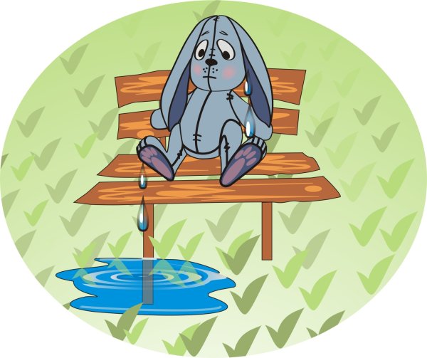 Зайка на скамейке (Агнии Барто)