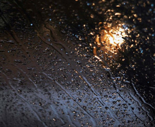 Дождь за окном ночью