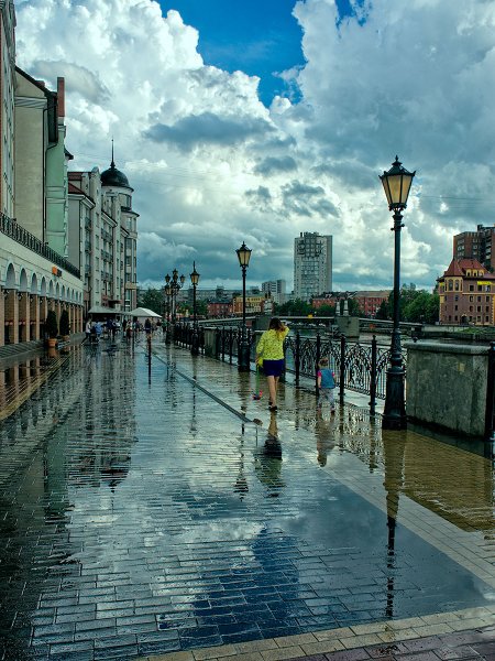 Город после дождя