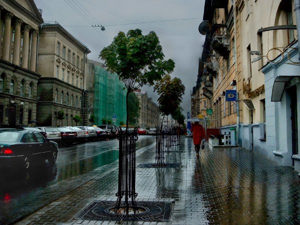 Дождливые улицы Москвы
