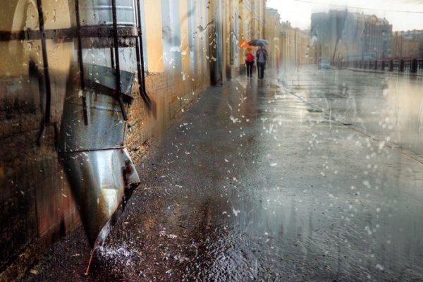 Дождливый Питер дворы