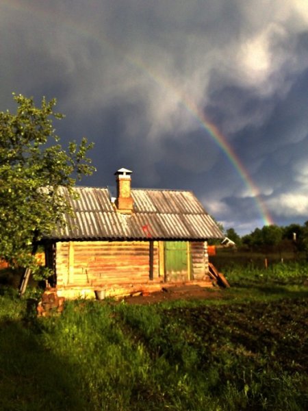 Гроза в деревне