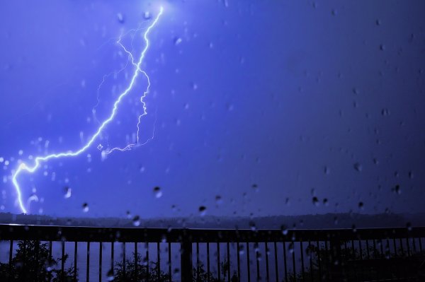 Гроза и дождь