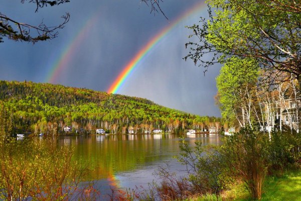 Пейзаж с радугой