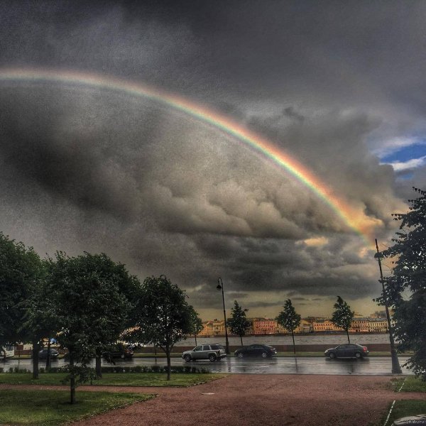 Радуга после дождя