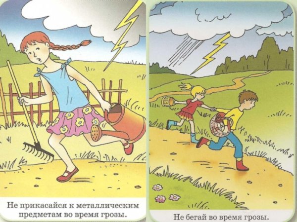 Поведение в грозу картинки
