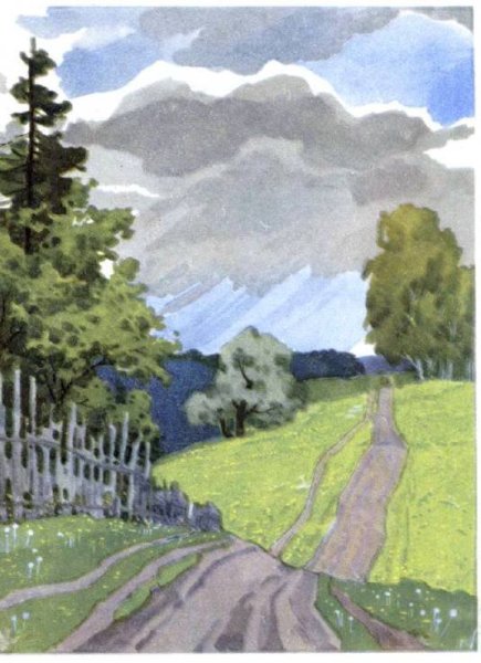 Афанасий Афанасьевич Фет весенний дождь рисунок