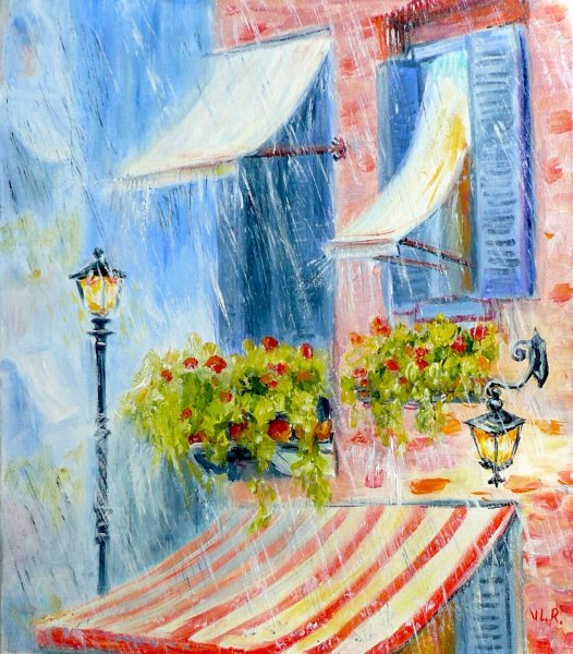 Картина летний дождь