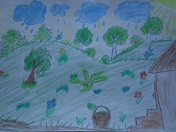 Рисование Весенняя гроза