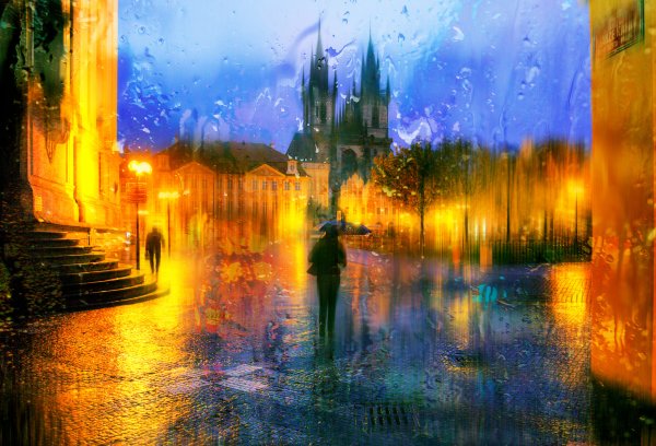 Осенняя дождливая Чехия