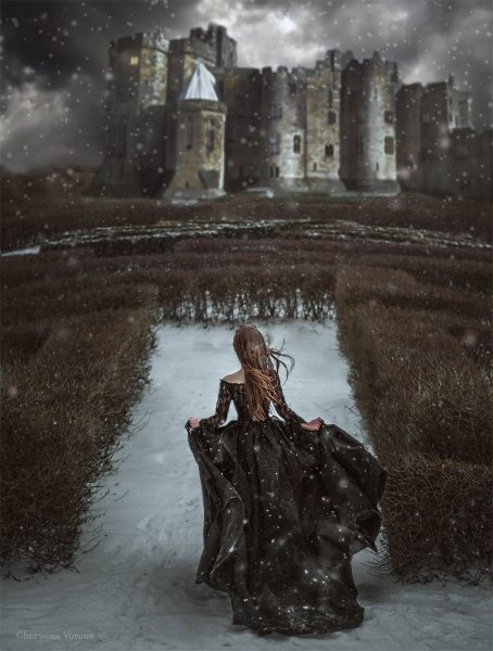 Девушка в мрачном замке
