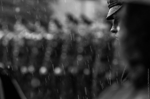 Солдат под дождем