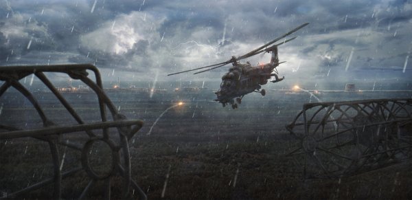 Упавший ми 24 сталкер