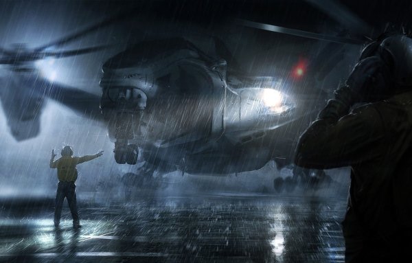 Солдат под дождем