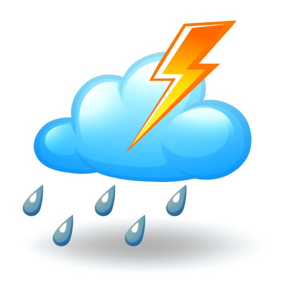 Гроза значок погоды