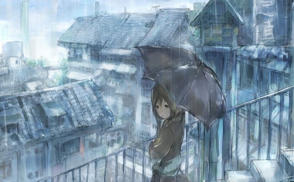 Аниме дождь