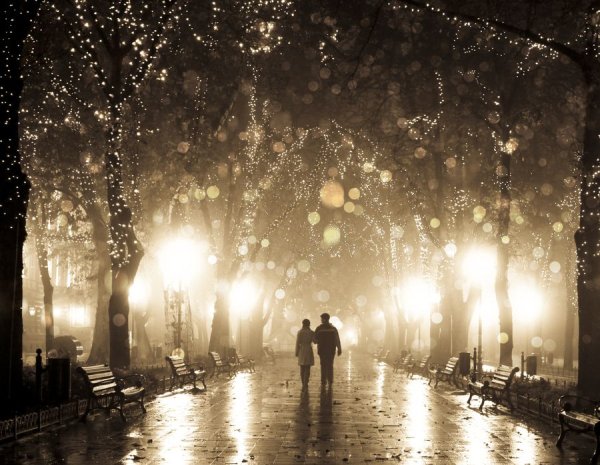 Прогулка под фонарями