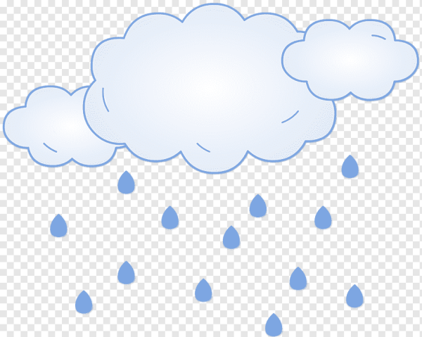 Тучка с капельками